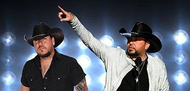 Greg West and Jason Aldean side by side comparison - The Ultimate Aldean tribute band